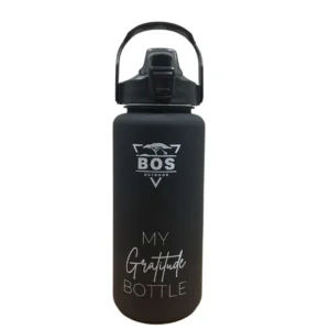 Bos Outdoor Bos Outdoor Gratitude Water Bottle Black